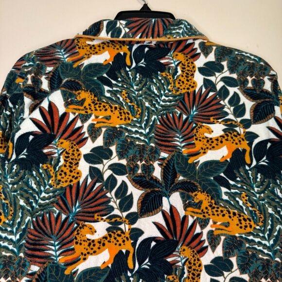 WORLD MARKET women's size small medium S M Jaguar Jungle flannel pj pajama set - Picture 8 of 16